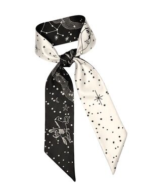SAGITTARIUS Purse Scarf Silk Hair Scarf for Handbags – A Double-Sided Scarves